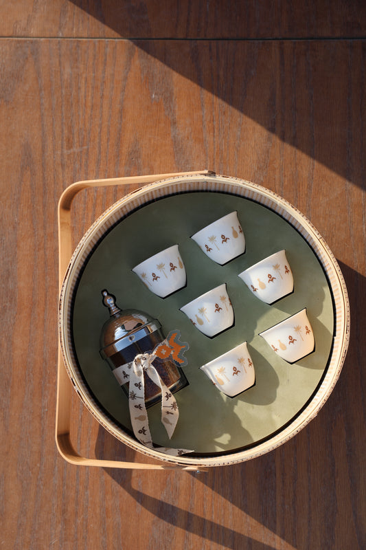 custome Arabic coffee cup basket