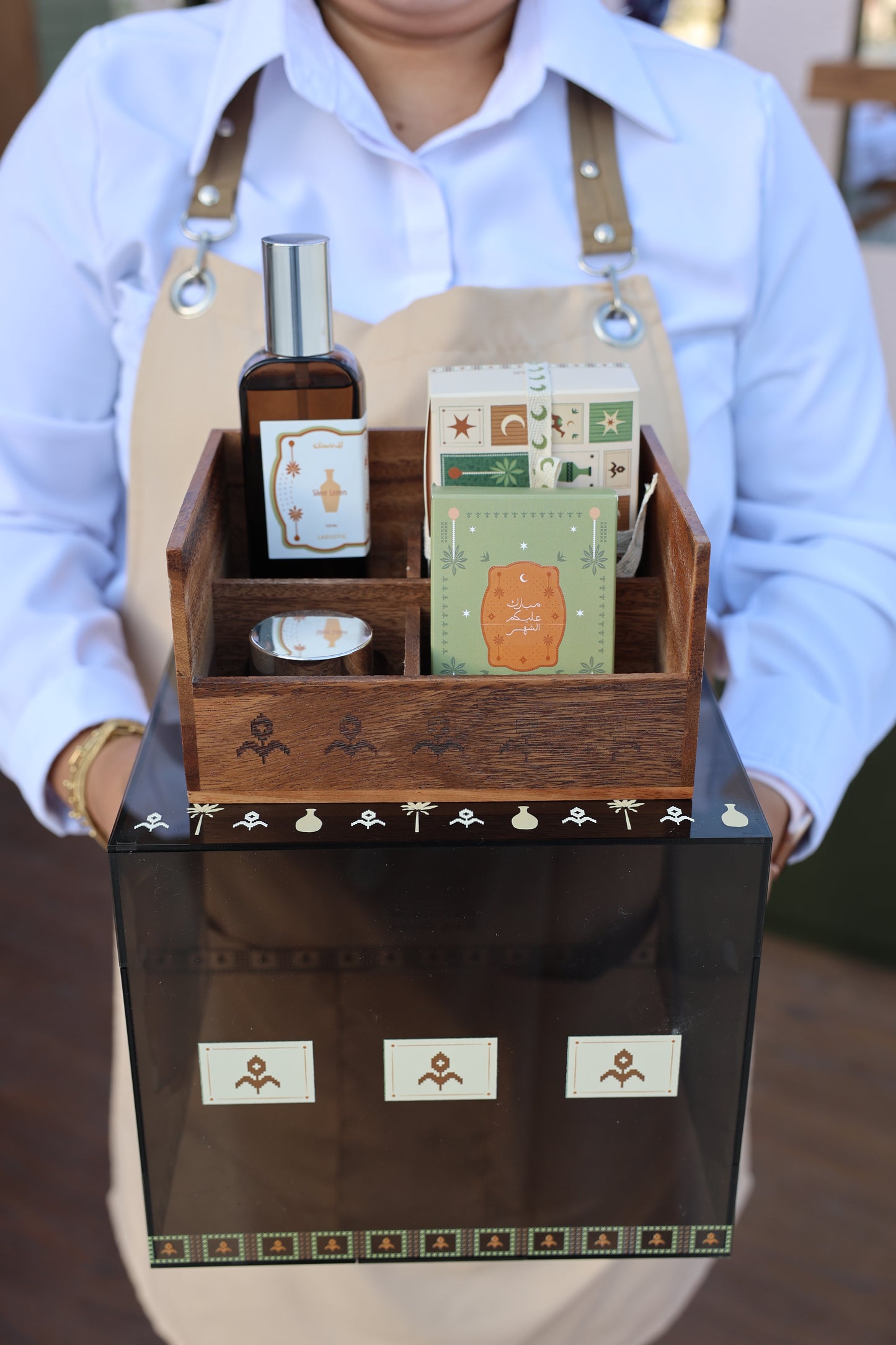 Ramadan wooden organizer